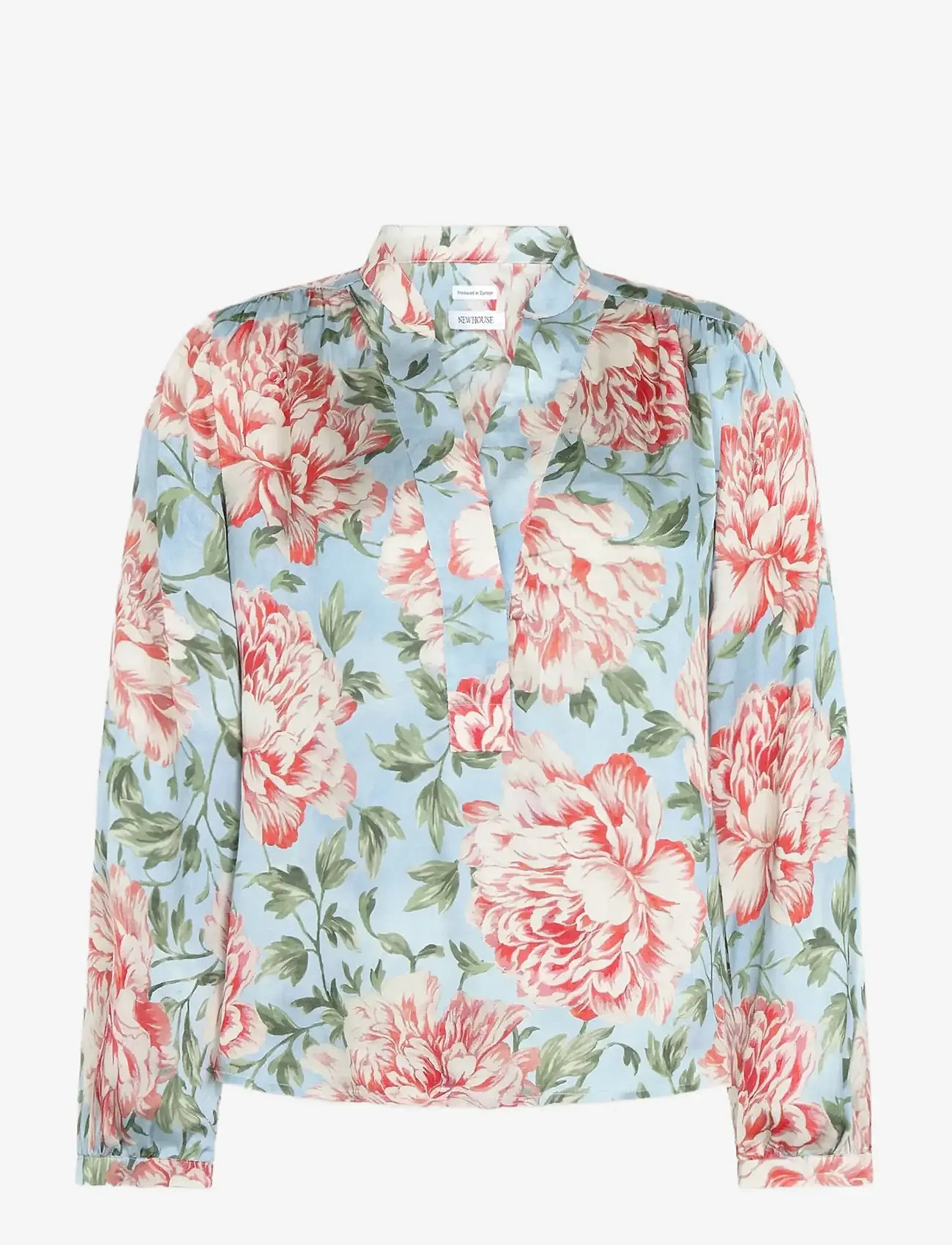 Newhouse - Sophia Rose Blouse - langærmede bluser - light blue - 1