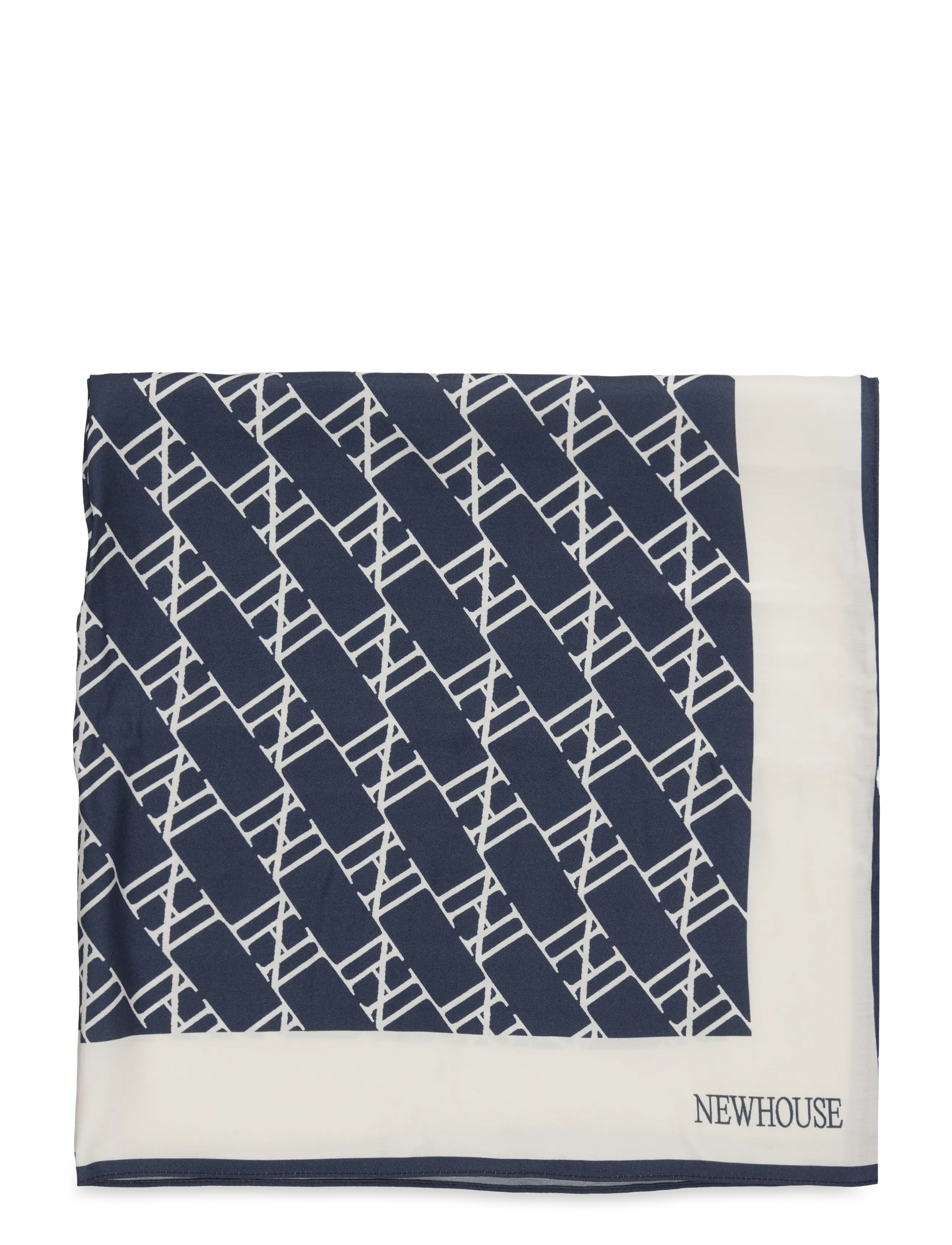 NEWHOUSE Heritage Silk Schal Navy - One Size - Damen