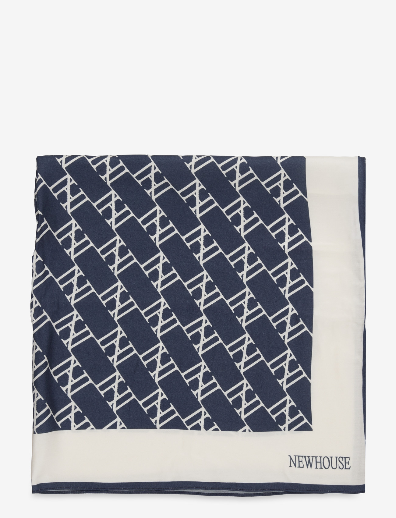 Newhouse - Heritage Silk Scarf - tynde tørklæder - navy - 1