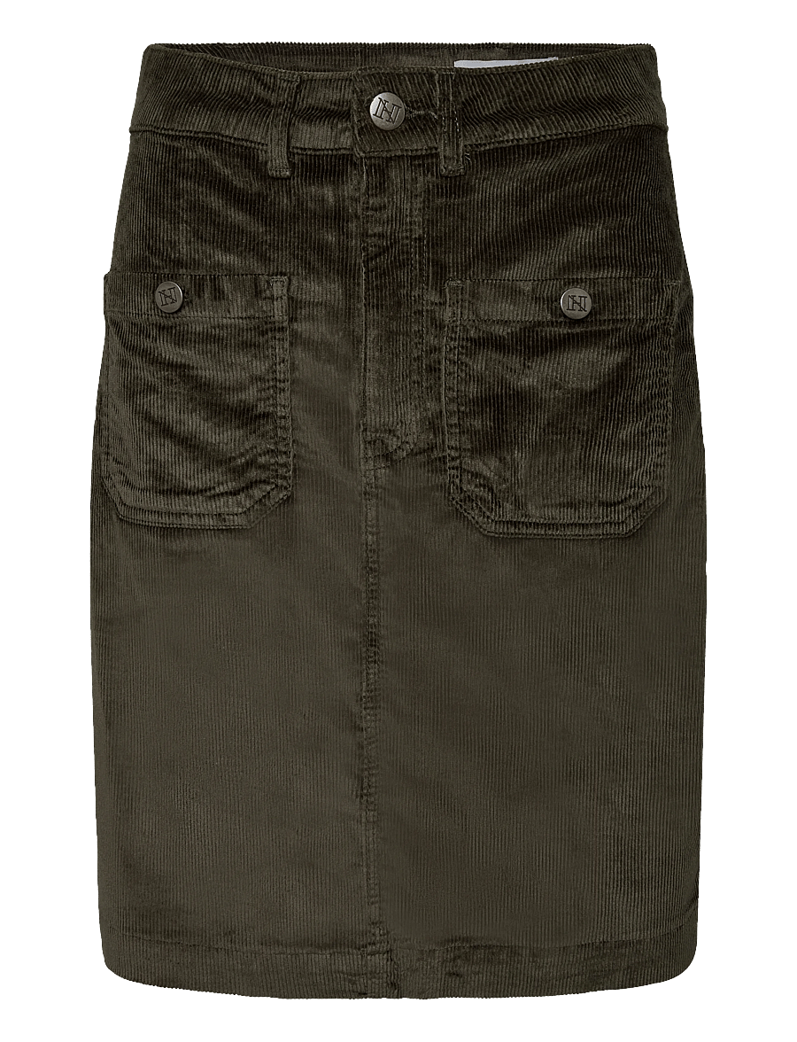 Newhouse - Carmela Cord Skirt - short skirts - hunter's green - 1