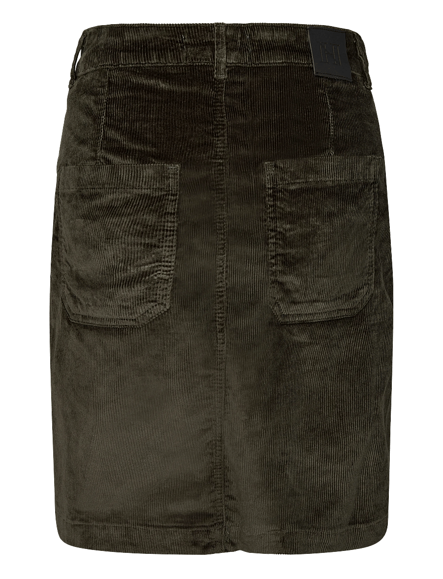 Newhouse - Carmela Cord Skirt - short skirts - hunter's green - 2