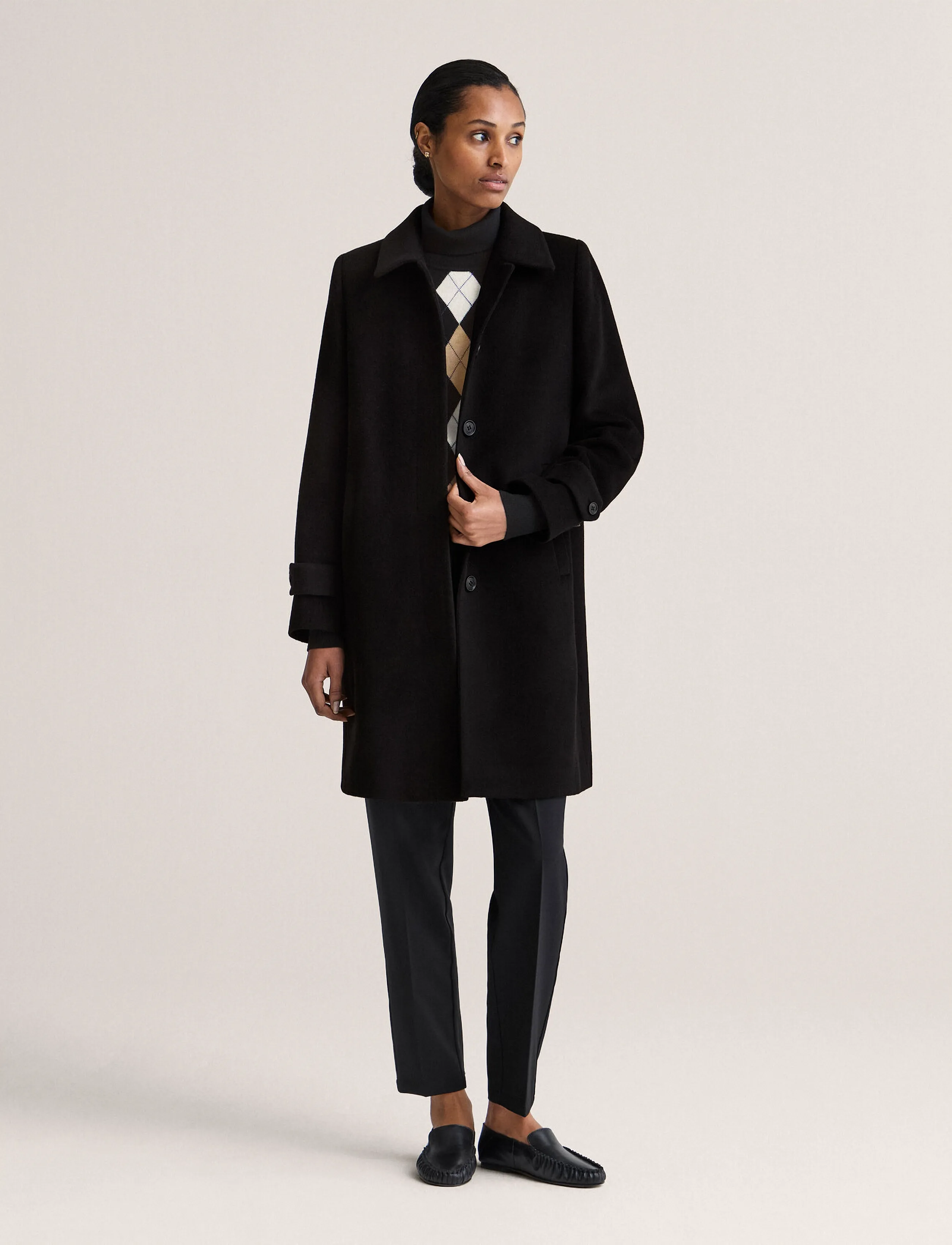 Newhouse Paloma Carcoat - Winter jackets - BLACK / black