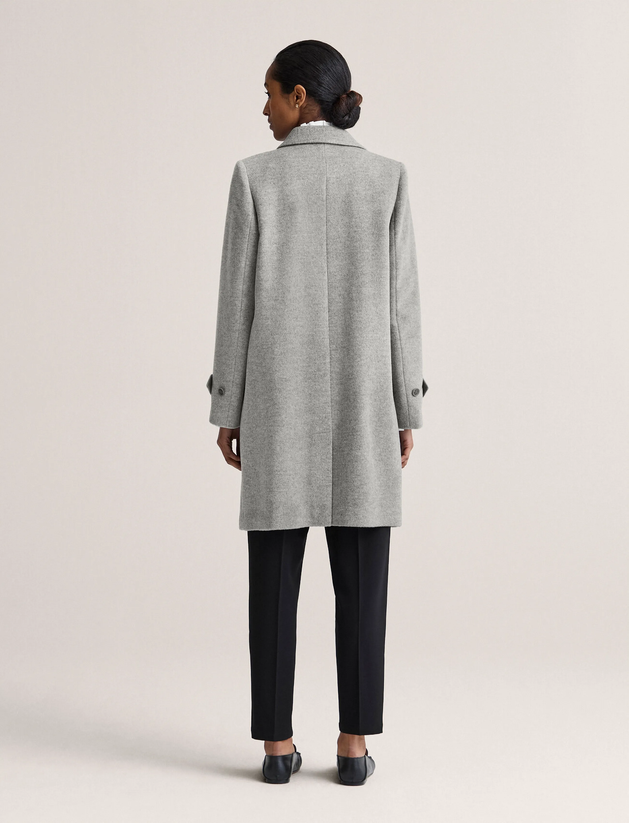 Newhouse - Paloma Carcoat - wollmäntel - grey melange - 3