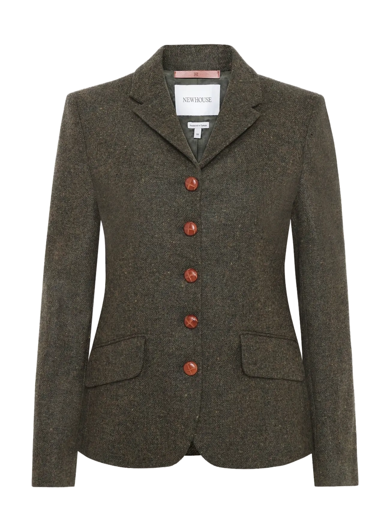 Newhouse Blythe Tweed Blazer - Kvinder - OLIVE / khaki/green