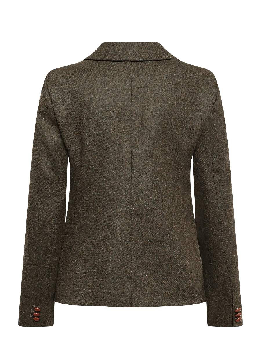 Newhouse - Blythe Tweed Blazer - Üherealised pintsakud - olive - 2