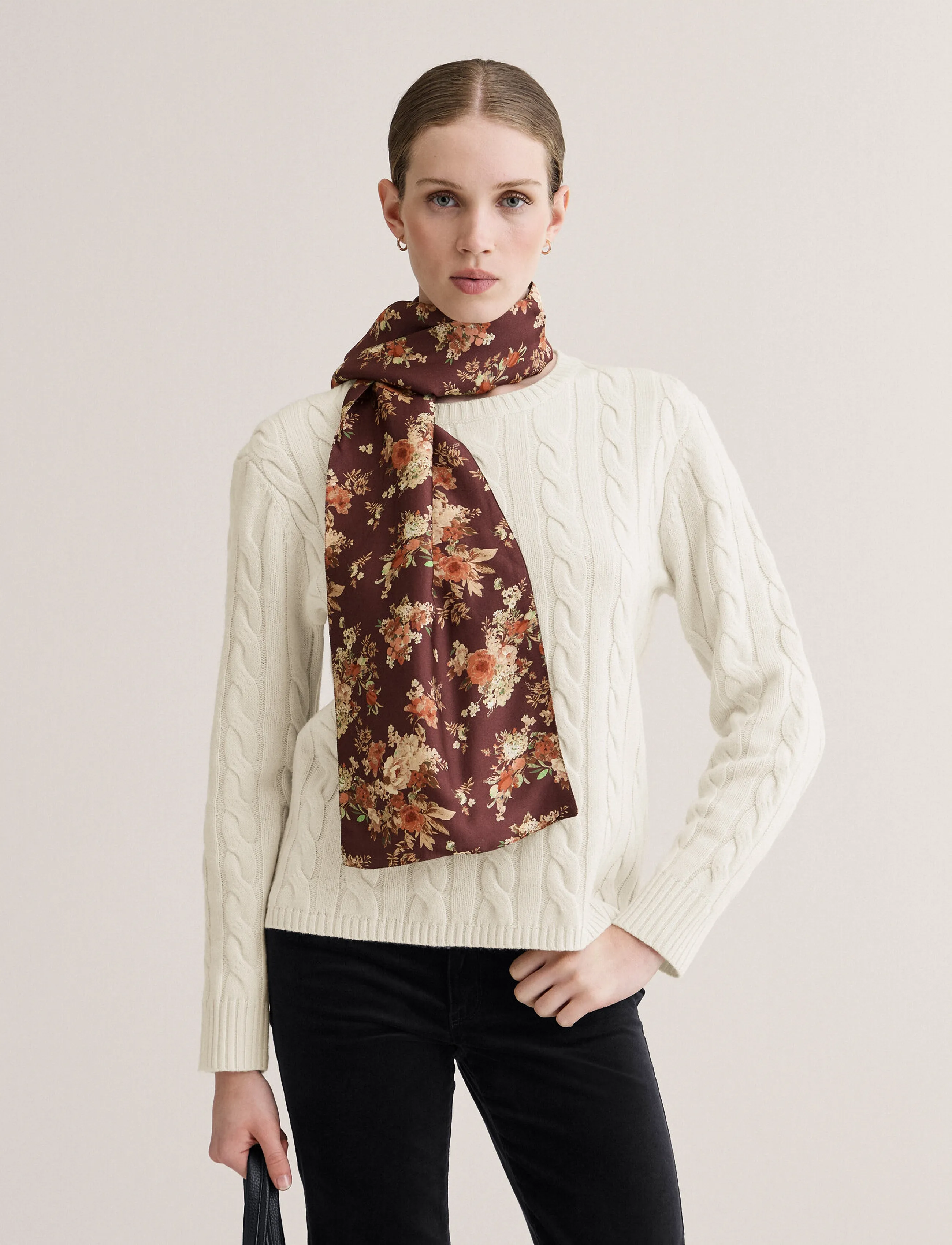 Newhouse Benadette Scarf - Kollektionen - DARK BURGUNDY / burgundy