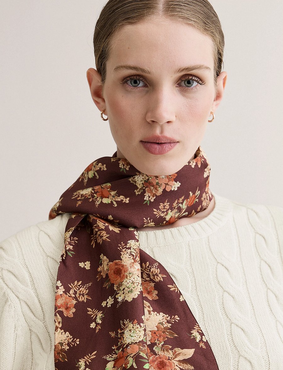Newhouse - Benadette Scarf - modetrends - dark burgundy - 2