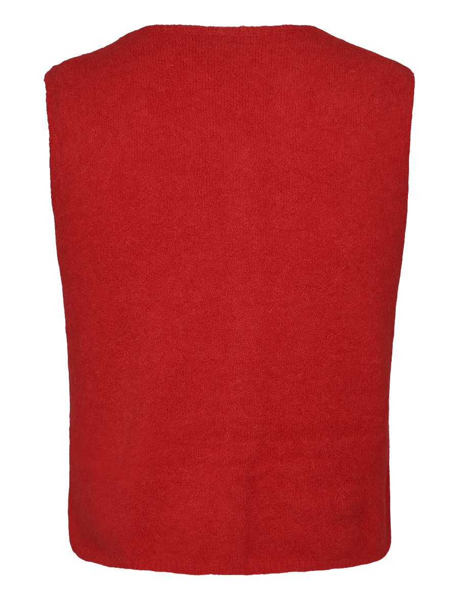 Newhouse - Fanny Vest - neuleliivit - red - 2