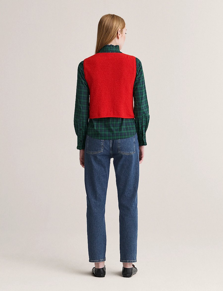 Newhouse - Fanny Vest - strikveste - red - 2