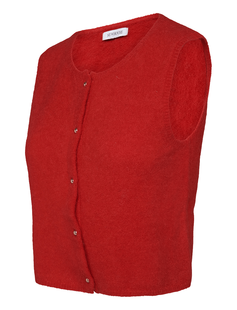 Newhouse - Fanny Vest - neuleliivit - red - 3