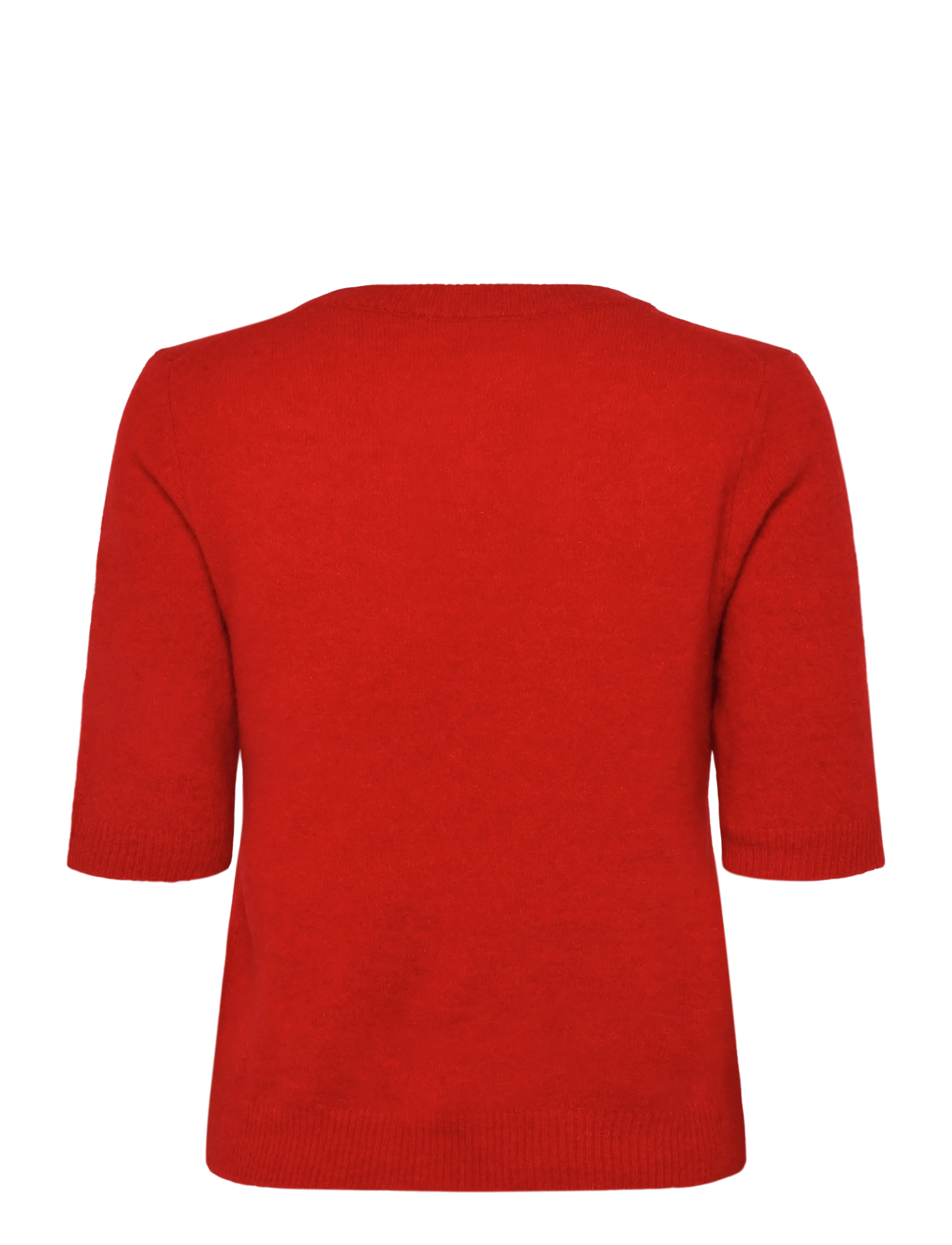 Newhouse - Eli Alpaca Top - autumn clothing - red - 2