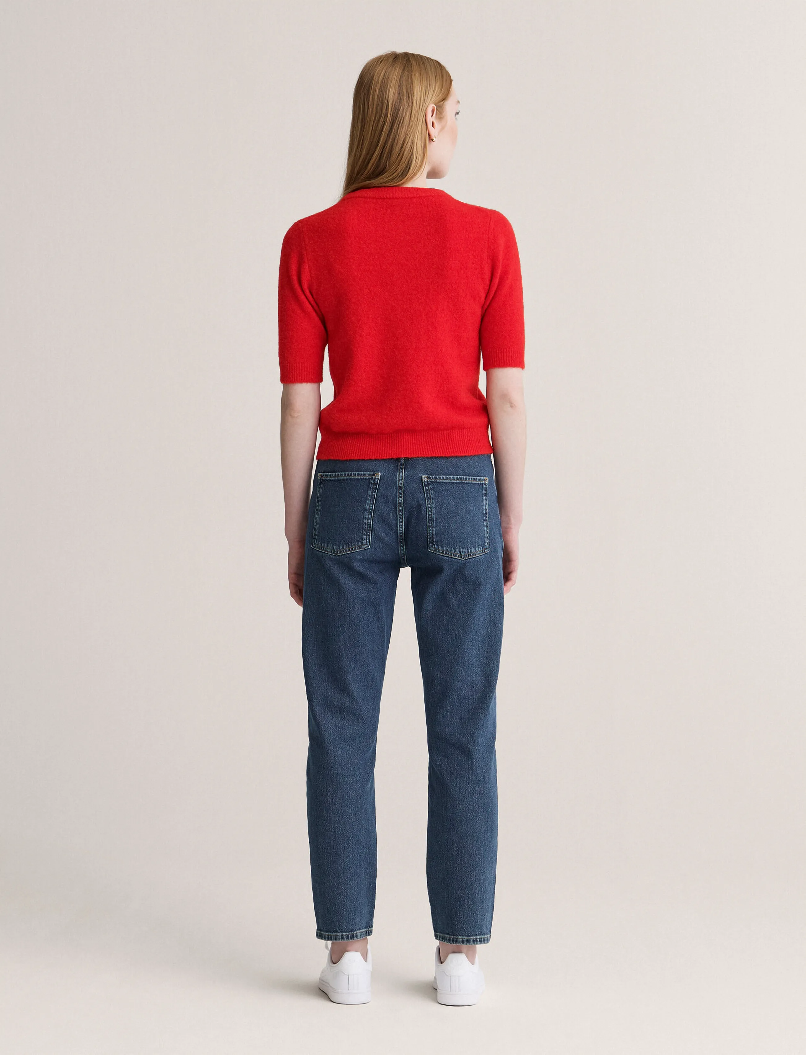 Newhouse - Eli Alpaca Top - striktrøjer - red - 2