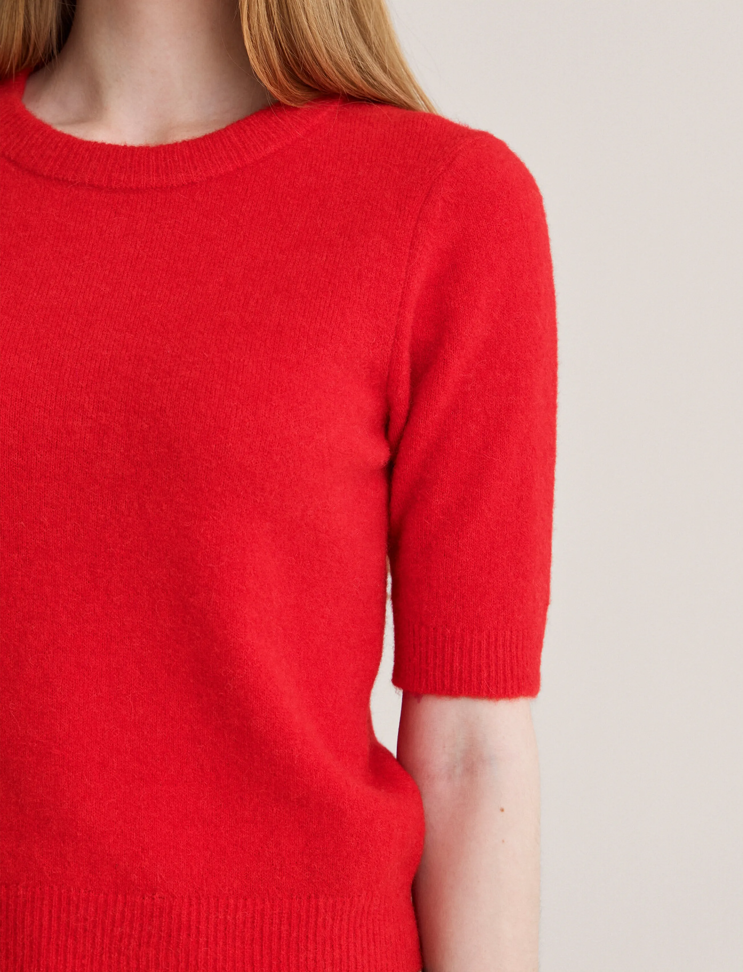 Newhouse - Eli Alpaca Top - striktrøjer - red - 3