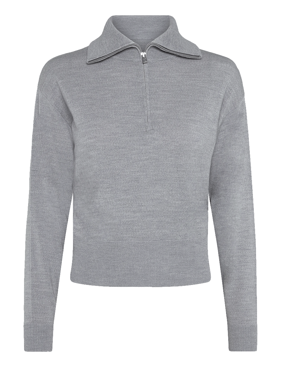 Newhouse - Isabella Jumper - stickade tröjor - grey melange - 1