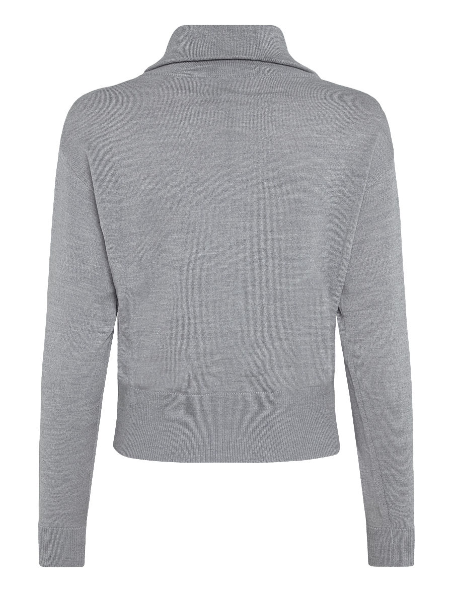 Newhouse - Isabella Jumper - stickade tröjor - grey melange - 2
