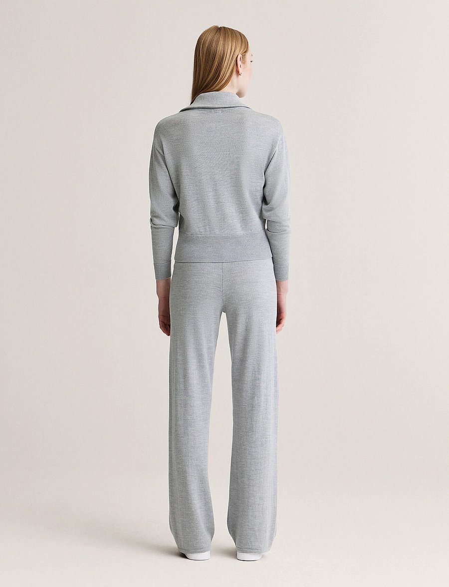 Newhouse - Isabella Jumper - stickade tröjor - grey melange - 2