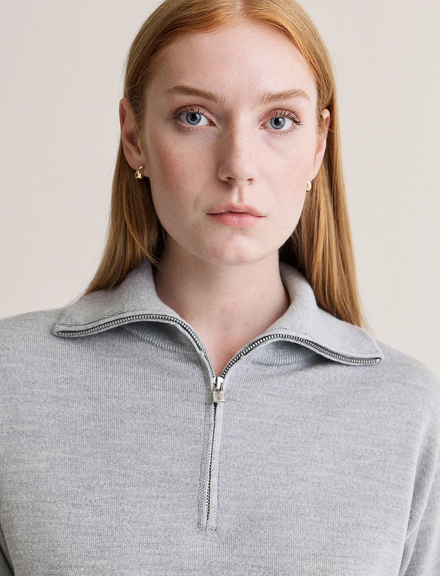 Newhouse - Isabella Jumper - stickade tröjor - grey melange - 3