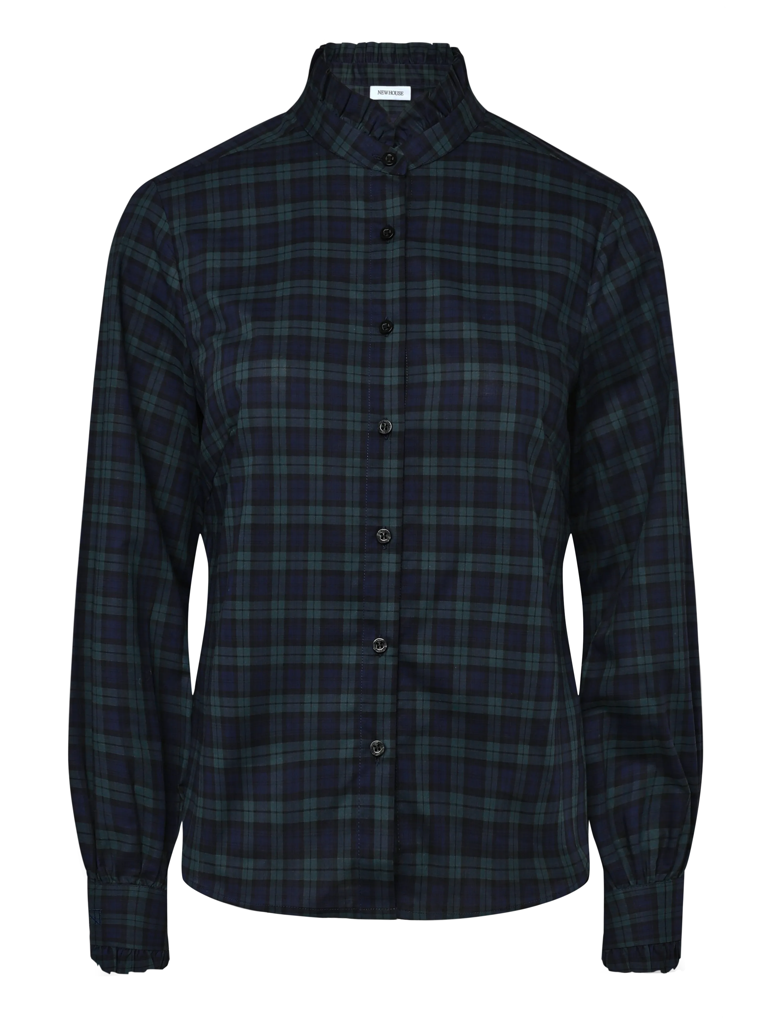 Newhouse Florentina Blackwatch Shirt - Skjortor - NAVY / navy