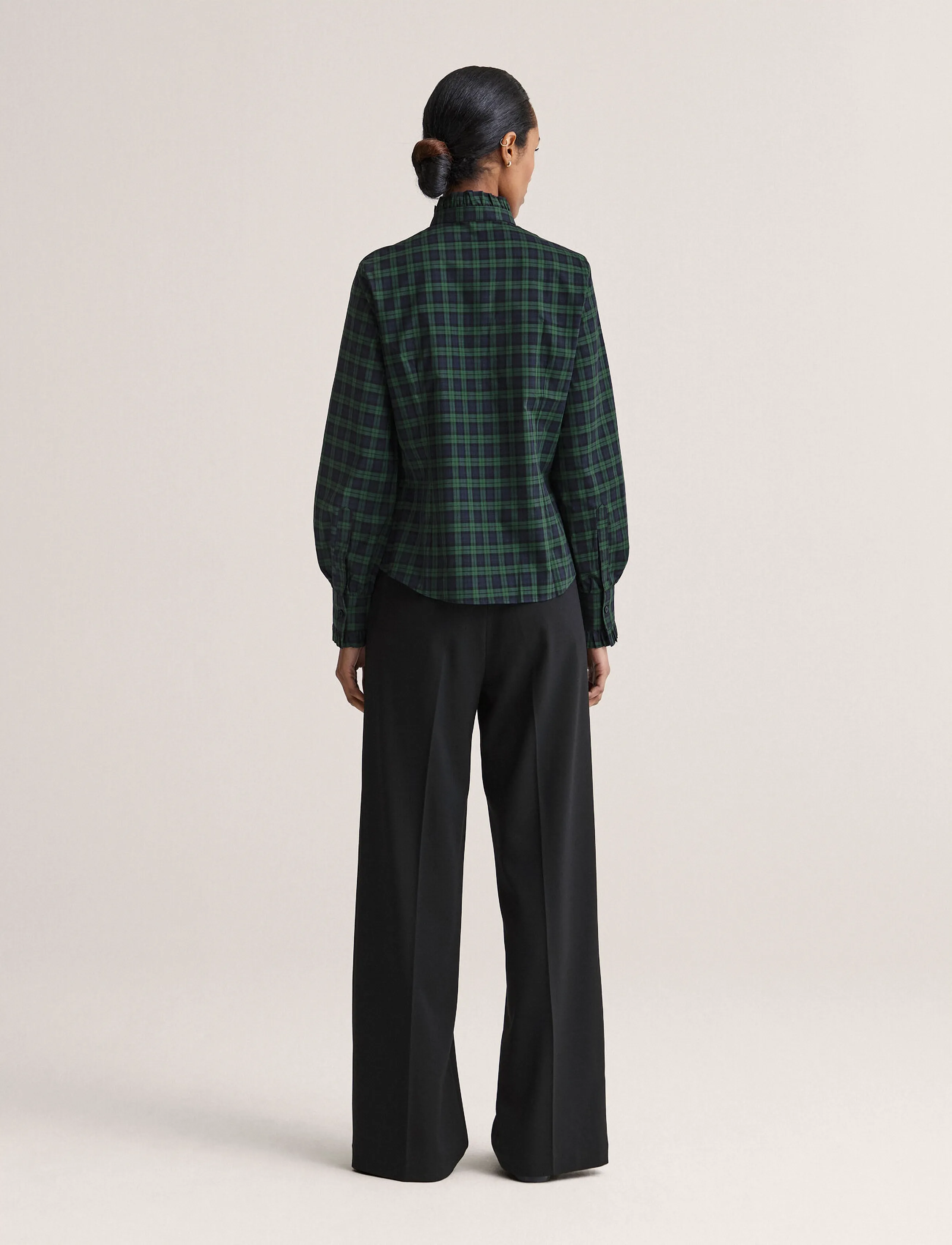 Newhouse - Florentina Blackwatch Shirt - navy - 3