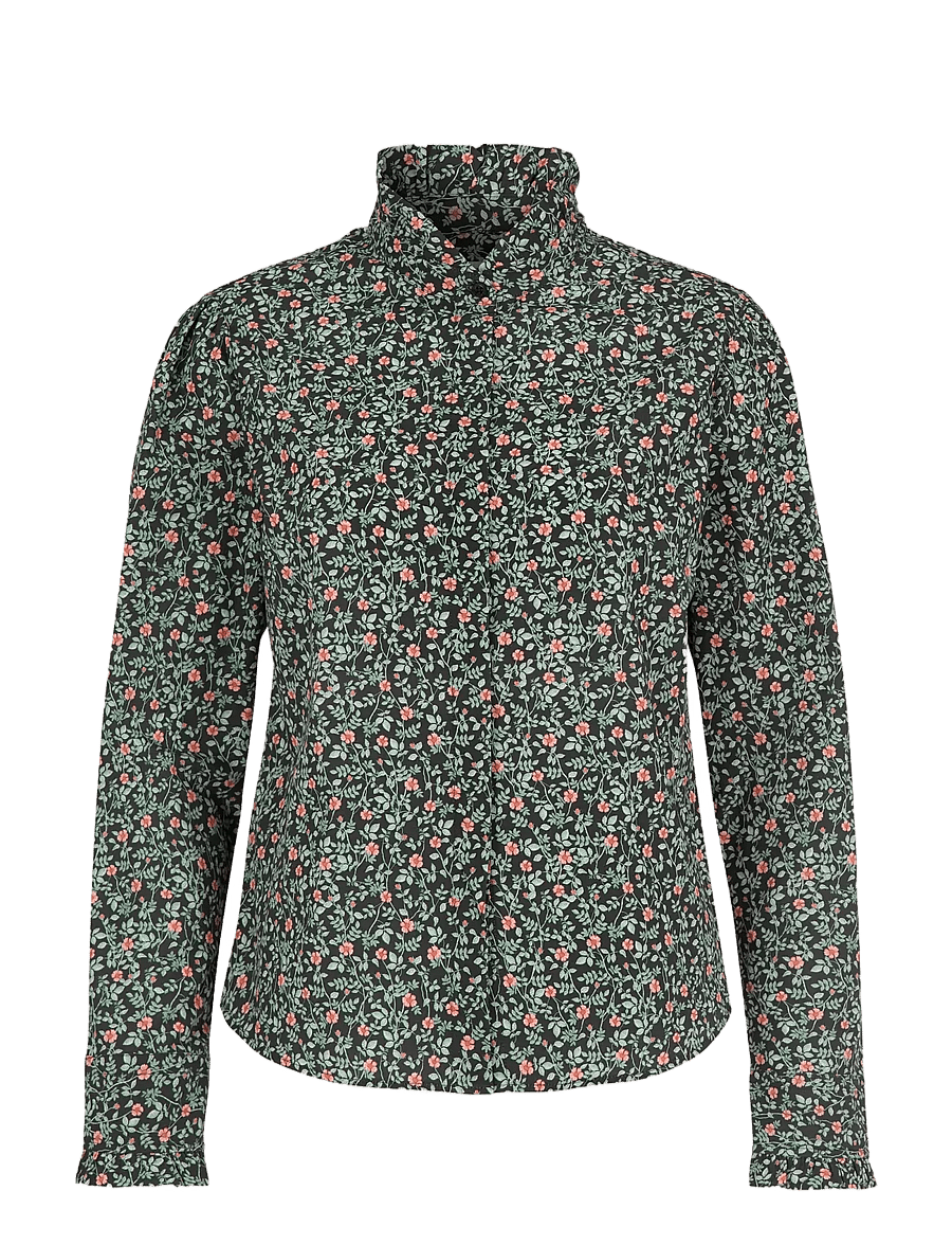 Newhouse - Noelle Rose Shirt - langärmlige hemden - navy - 1