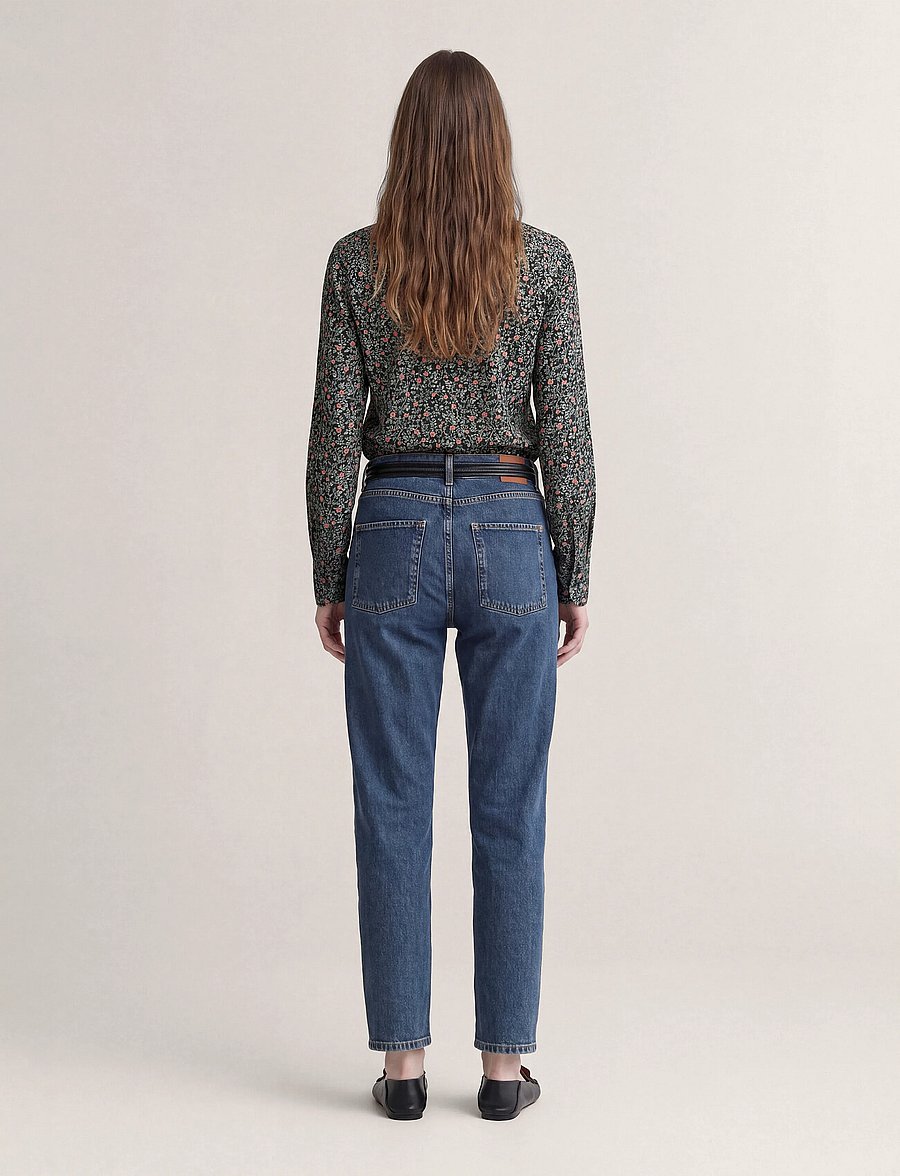 Newhouse - Noelle Rose Shirt - langärmlige hemden - navy - 3