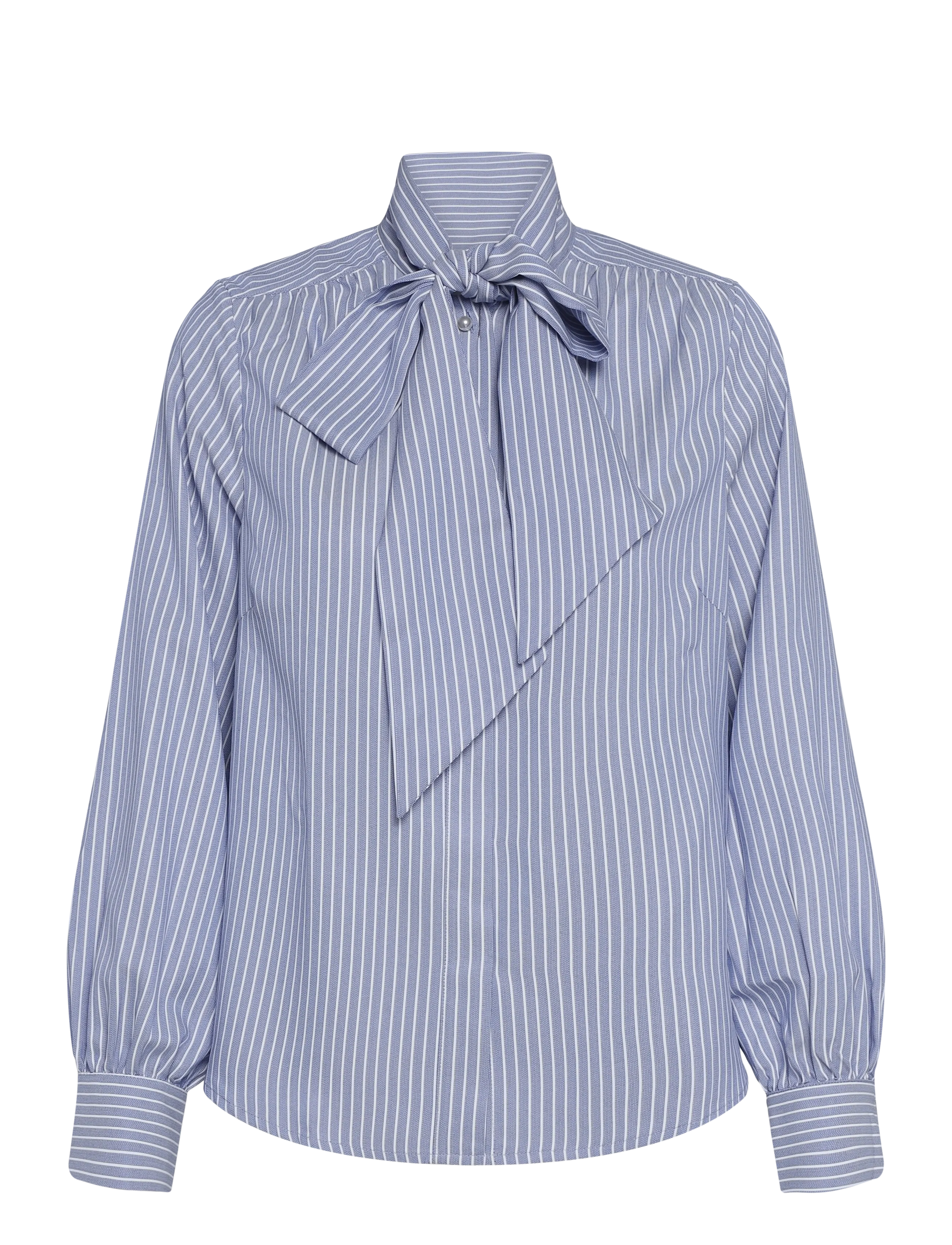 Newhouse - Minna Tie Collar Shirt - soft navy - 1