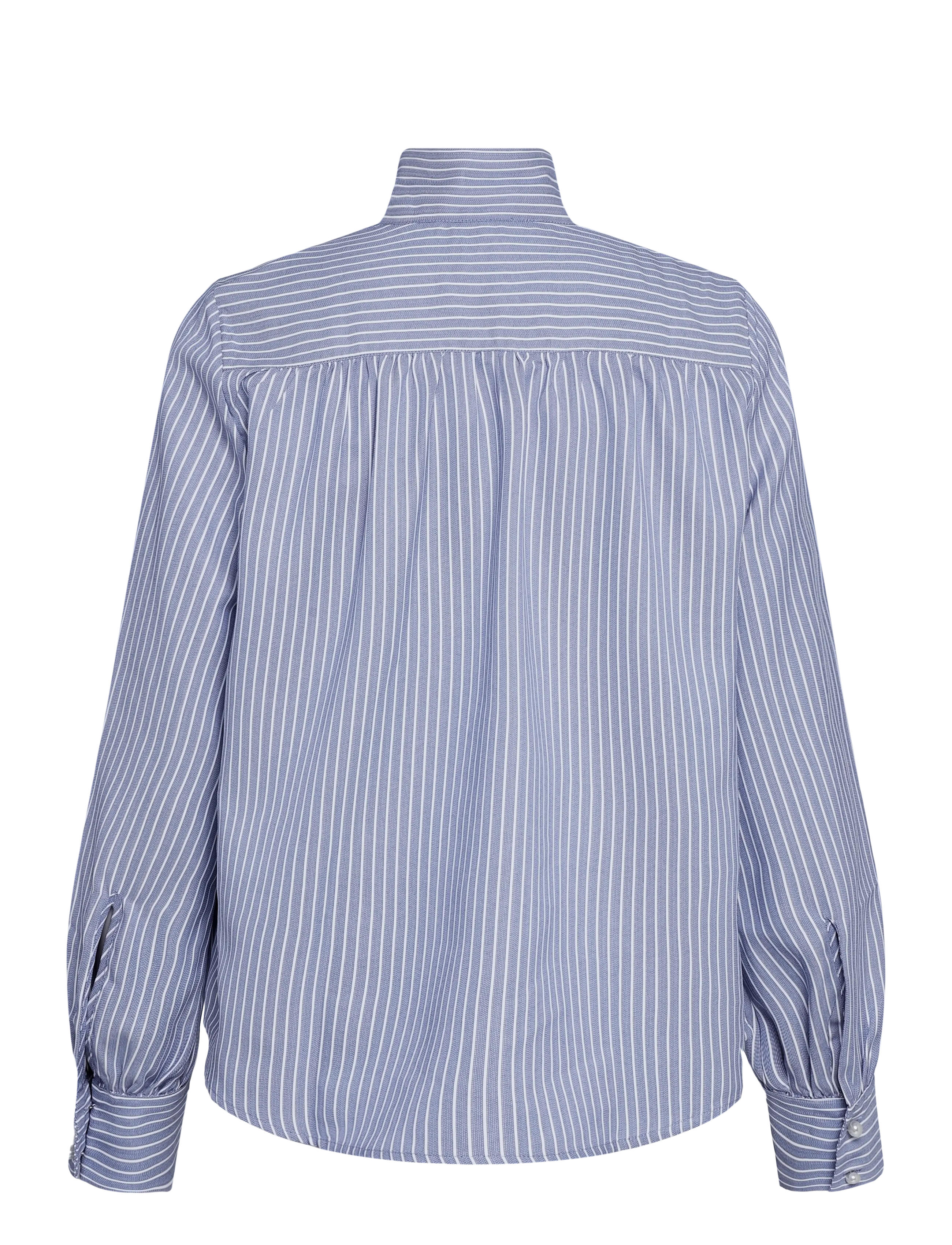Newhouse - Minna Tie Collar Shirt - soft navy - 2