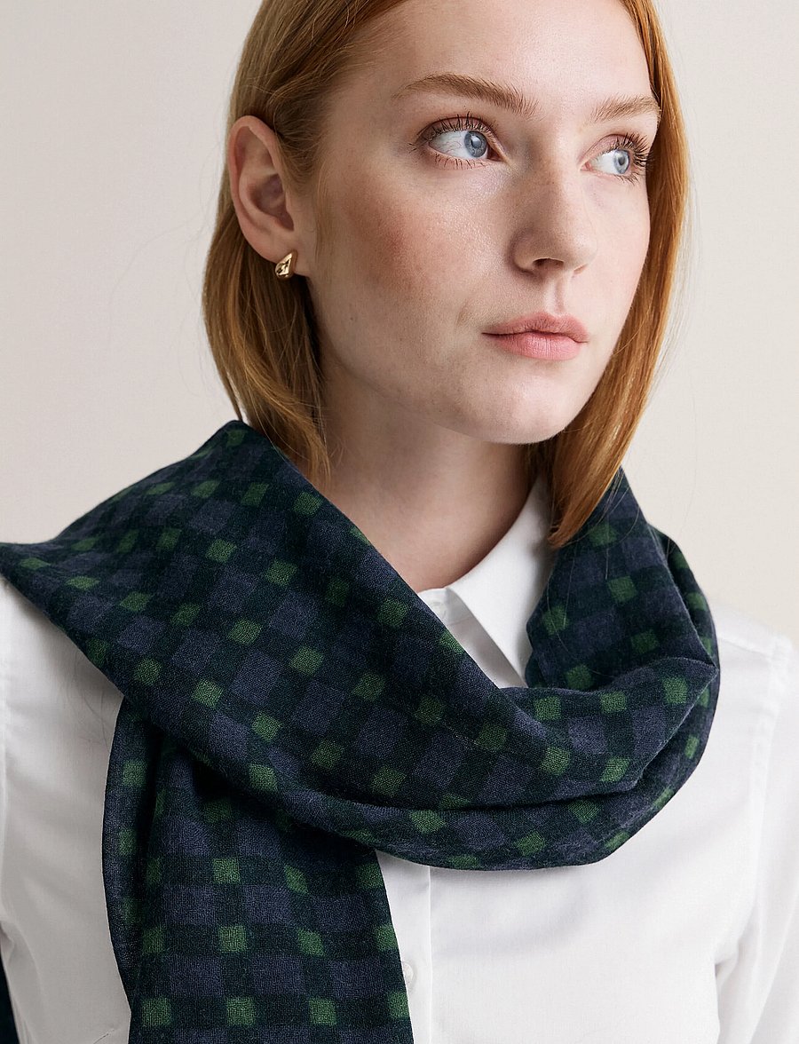 Newhouse - Perline Scarf - winterschals - dark green - 2
