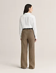 Newhouse - Amanda Linen Trousers - linen trousers - nougat - 3
