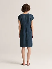 Newhouse - Klara Linen Dress - trumpos suknelės - navy - 3
