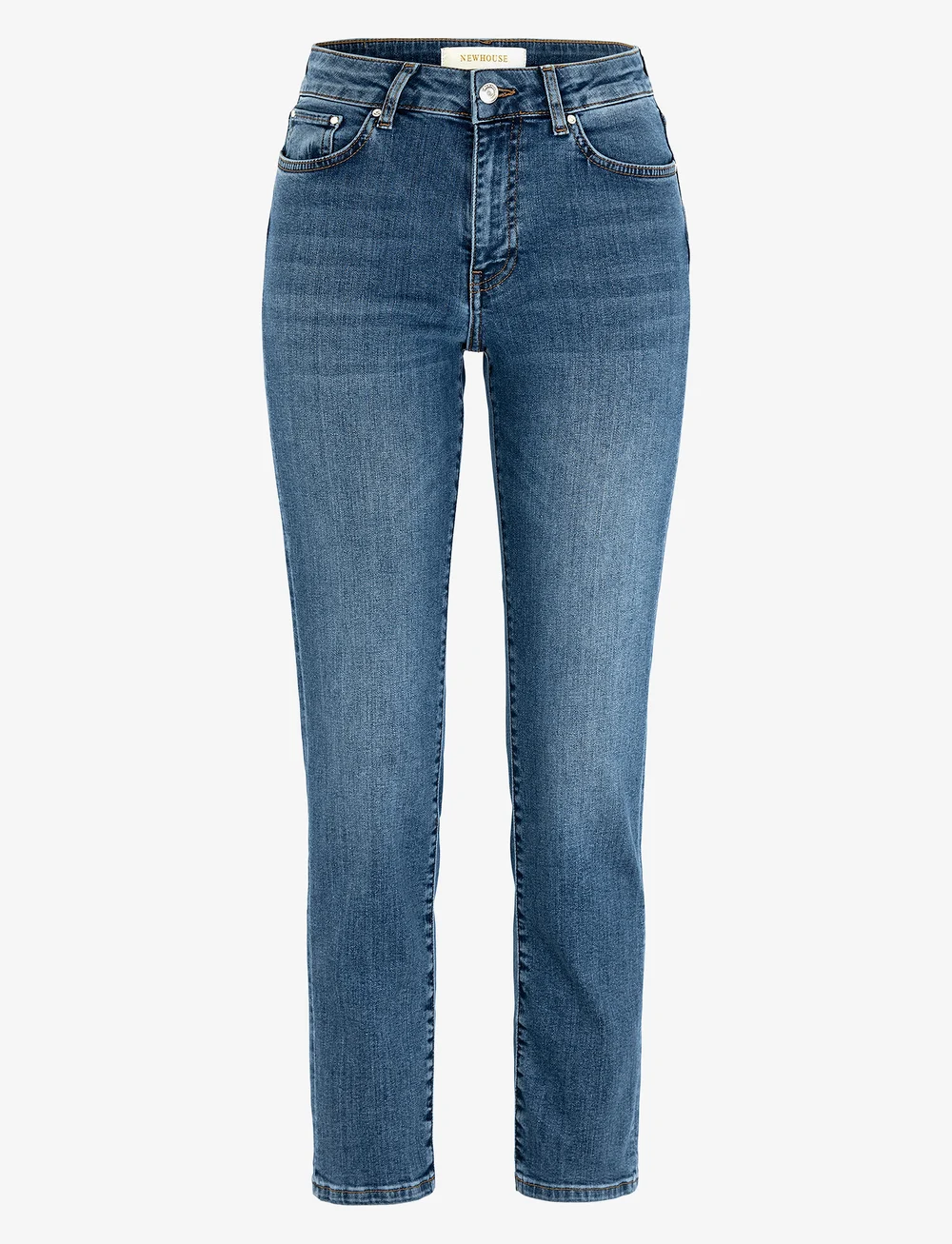 Newhouse - Nora Stonewash Denim - sirge säärega teksad - denim blue - 1
