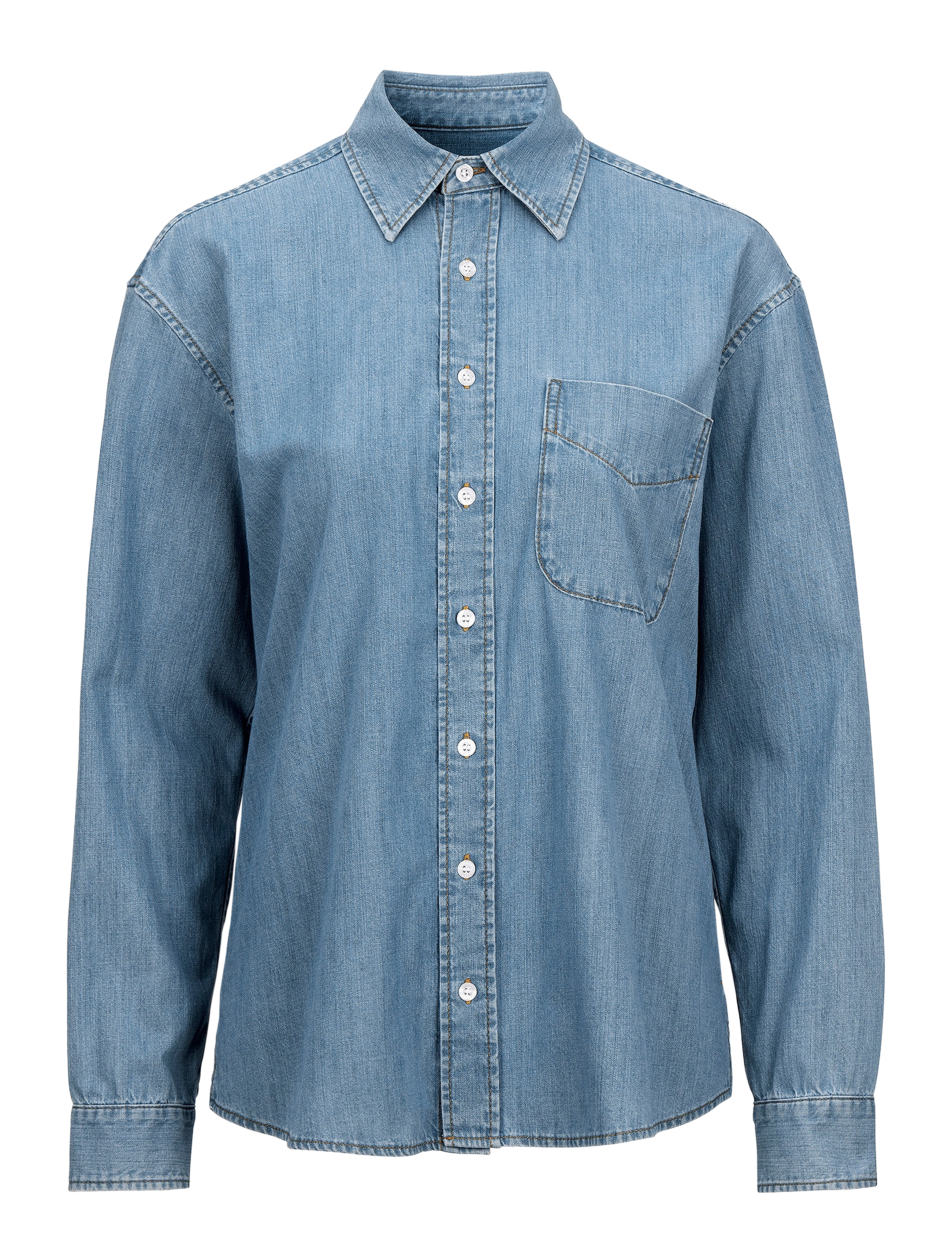 Newhouse - Rafaela Denim Shirt - denim blue - 1