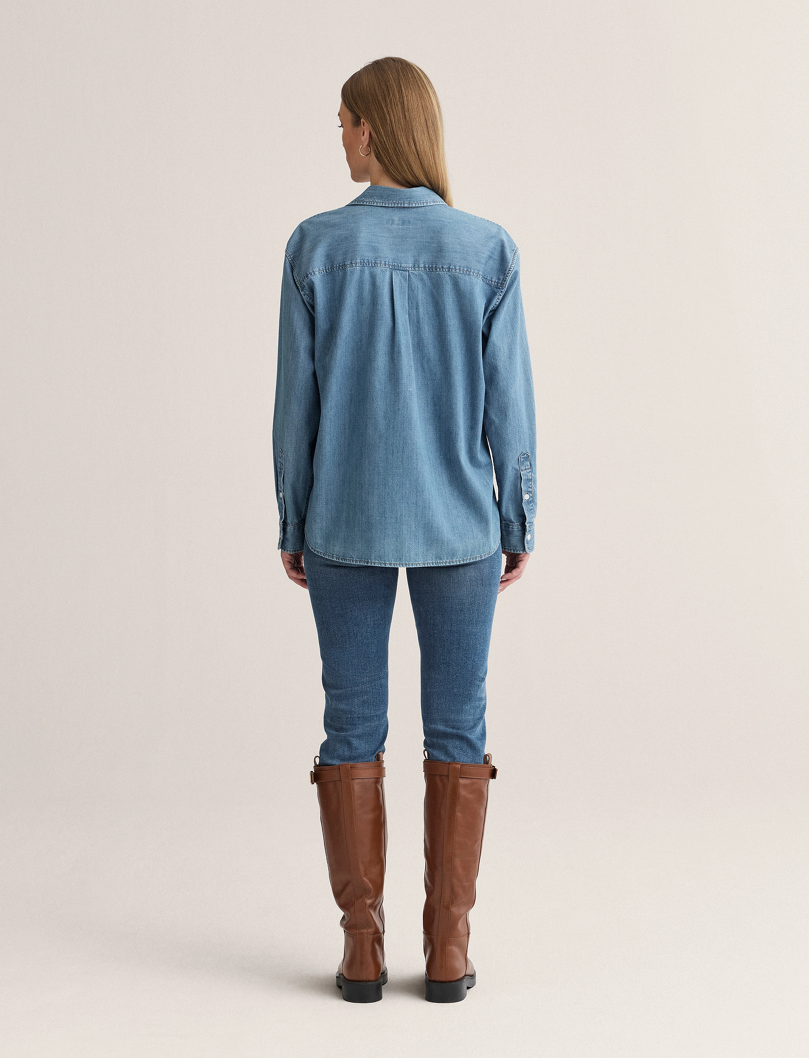 Newhouse - Rafaela Denim Shirt - denim blue - 2