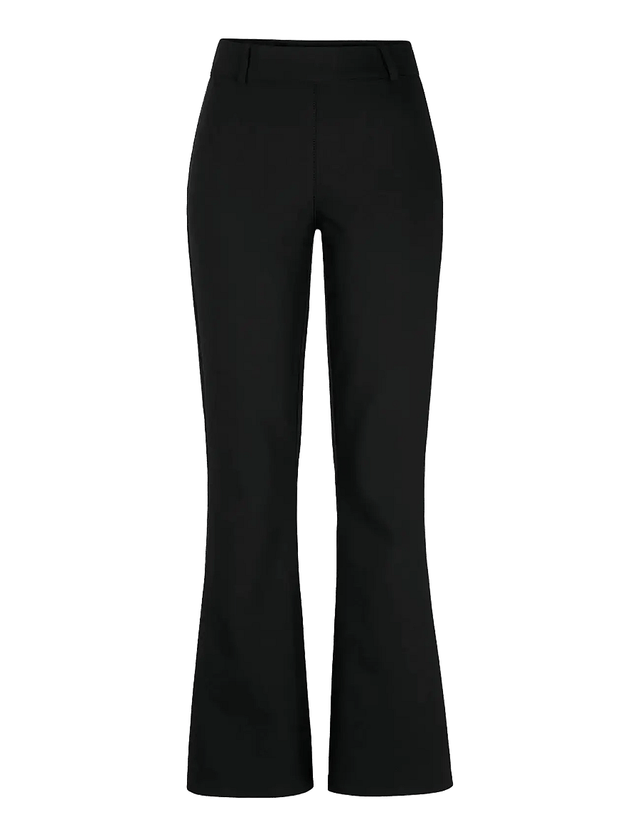Newhouse - Milla Jazz Trousers - utsvängda byxor - black - 1