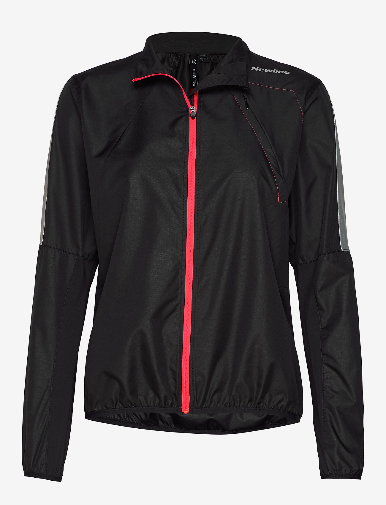 Newline - Visio Wind Jacket - black and neon vibrant pink - 0