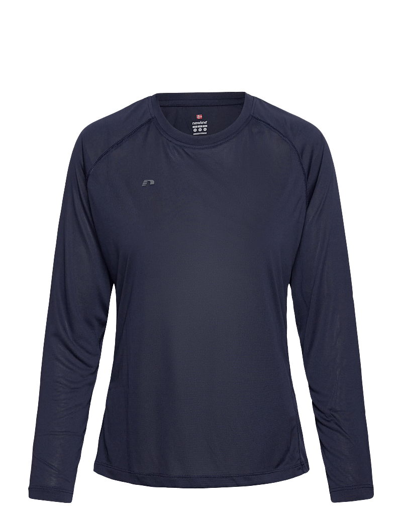 Newline - nwlBEAT W T-SHIRT L/S - långärmade tröjor - black iris - 0