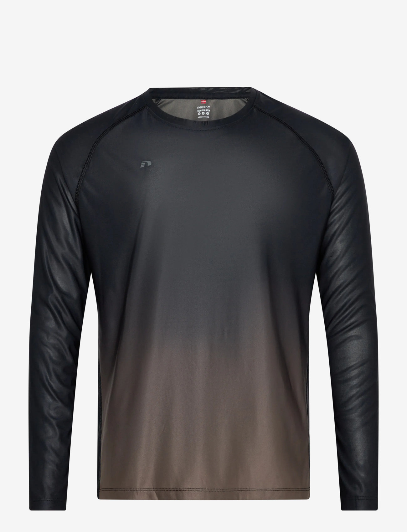 Newline - nwlBEAT GRADIENT T-SHIRT L/S - langærmede t-shirts - black iris - 0