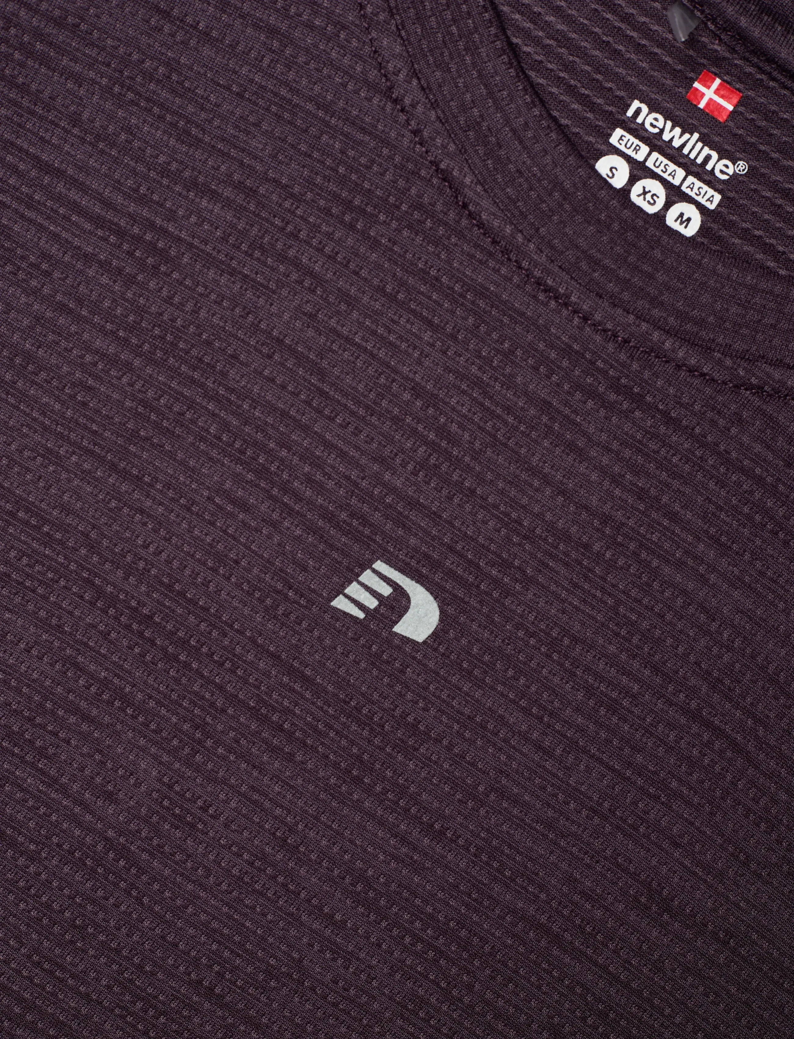 Newline - nwlACTIVE W T-SHIRT S/S - stuttermarbolir - plum perfect - 2