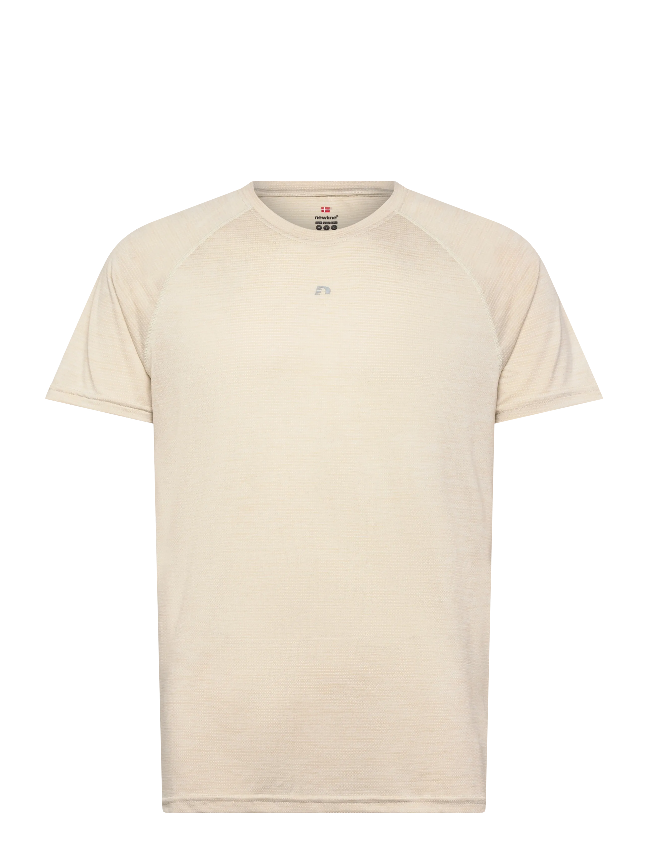 Newline nwlACTIVE T-SHIRT S/S - Deals - SILVER BIRCH / cream