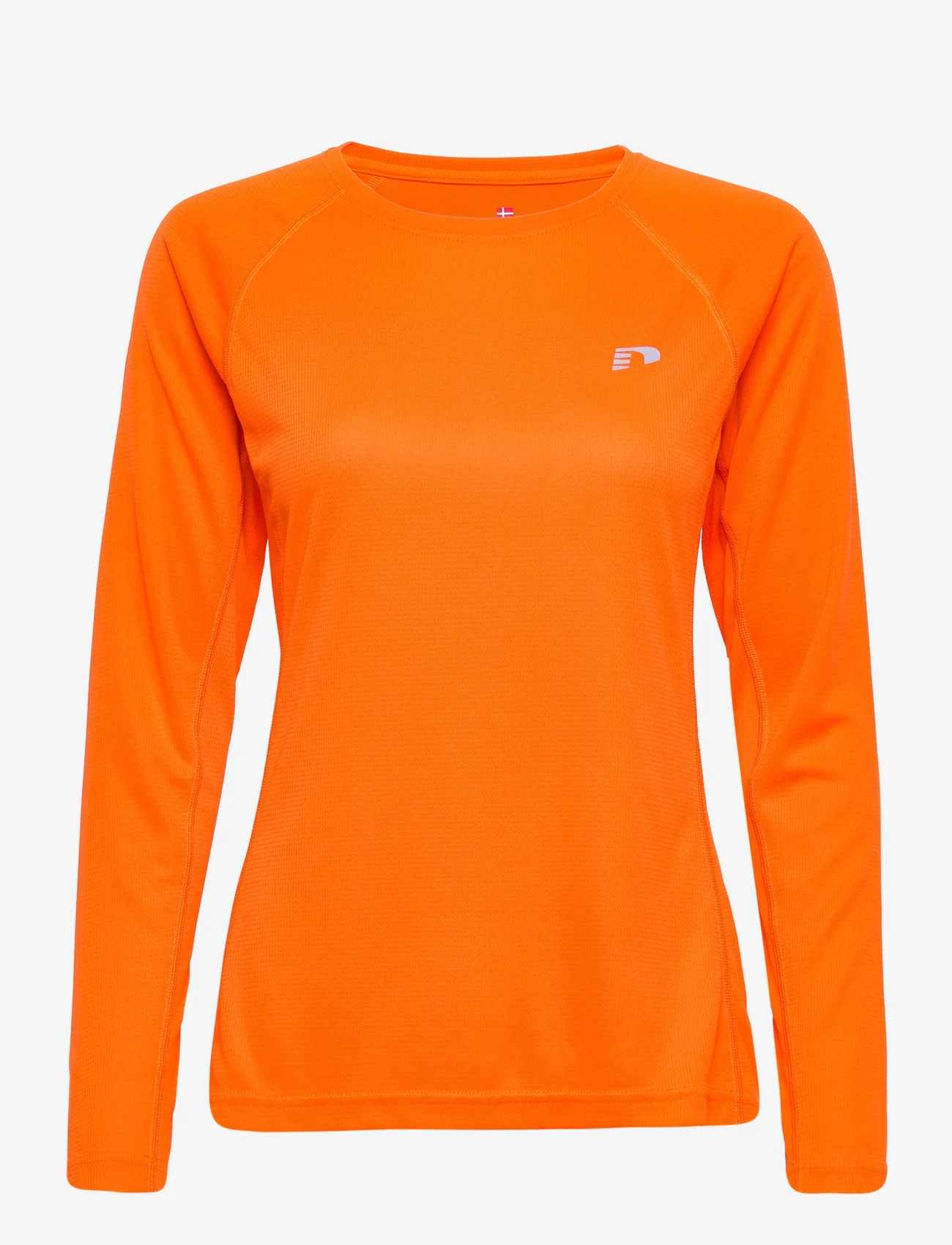 Newline - WOMEN CORE RUNNING T-SHIRT L/S - pitkähihaiset topit - orange tiger - 0