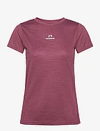 nwlPACE MELANGE TEE WOMAN - MAROON MELANGE