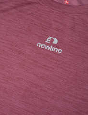 Newline - nwlPACE MELANGE TEE WOMAN - t-shirts - maroon melange - 2