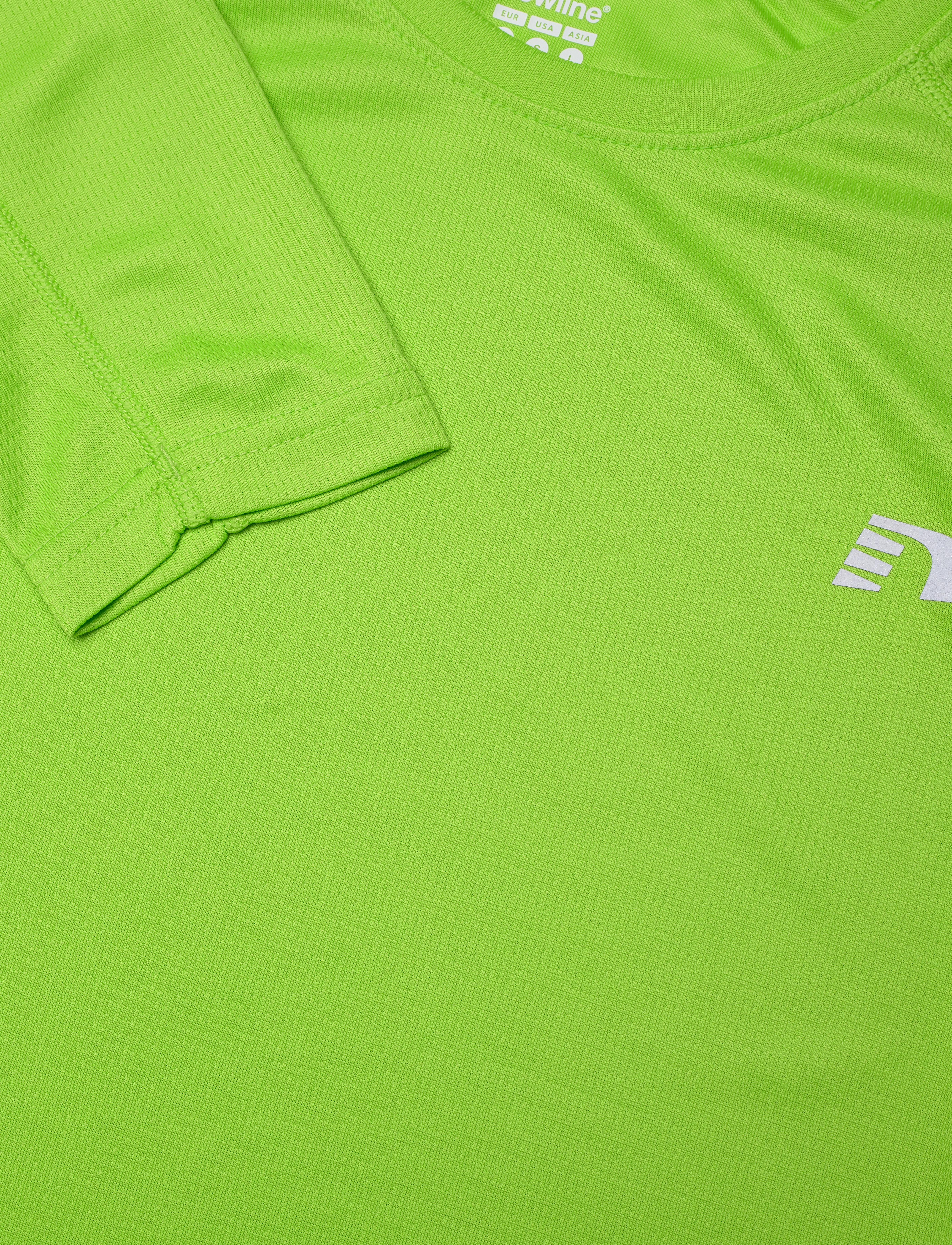 Newline - MEN CORE RUNNING T-SHIRT L/S - green flash - 2