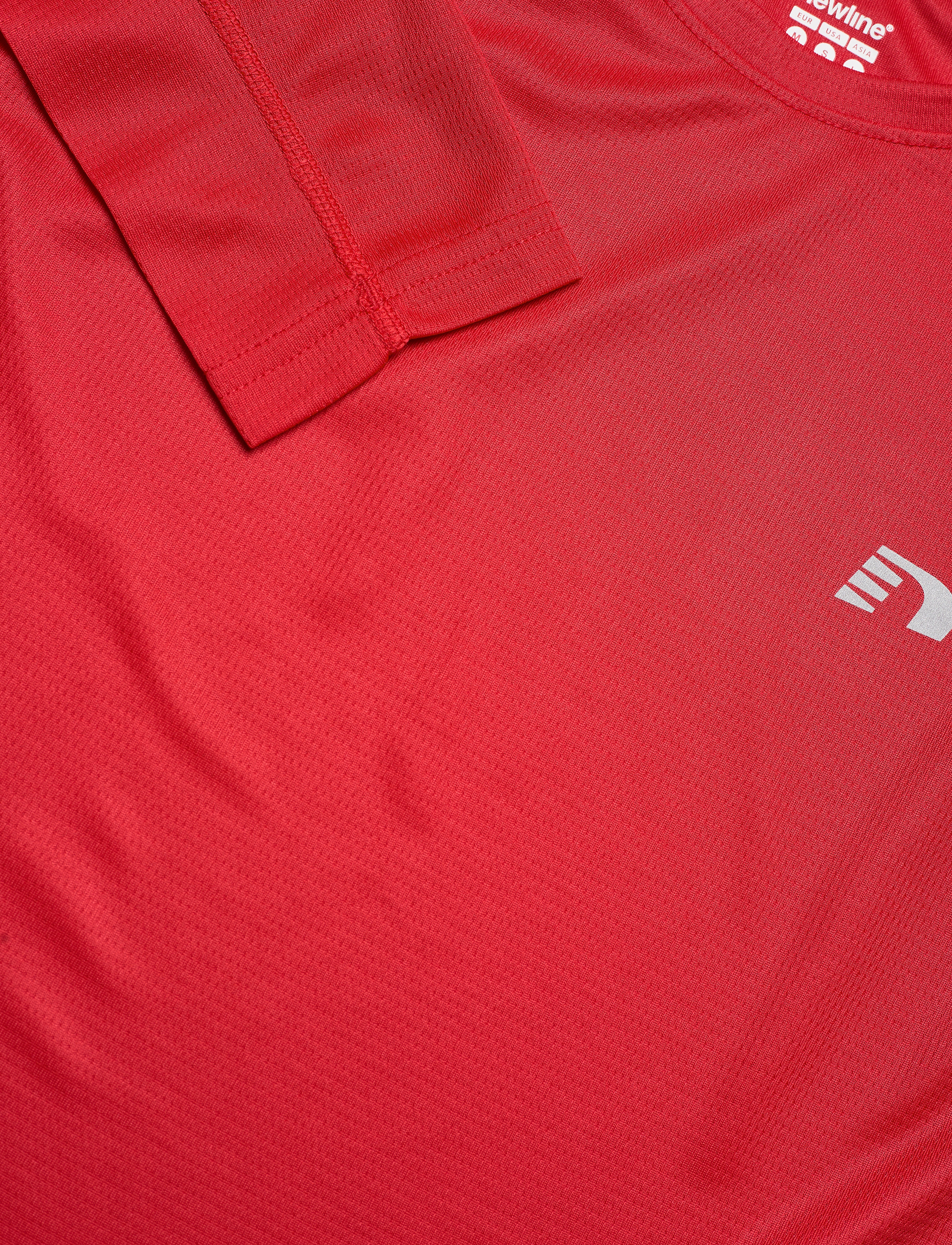 Newline - MEN CORE RUNNING T-SHIRT L/S - tango red - 2