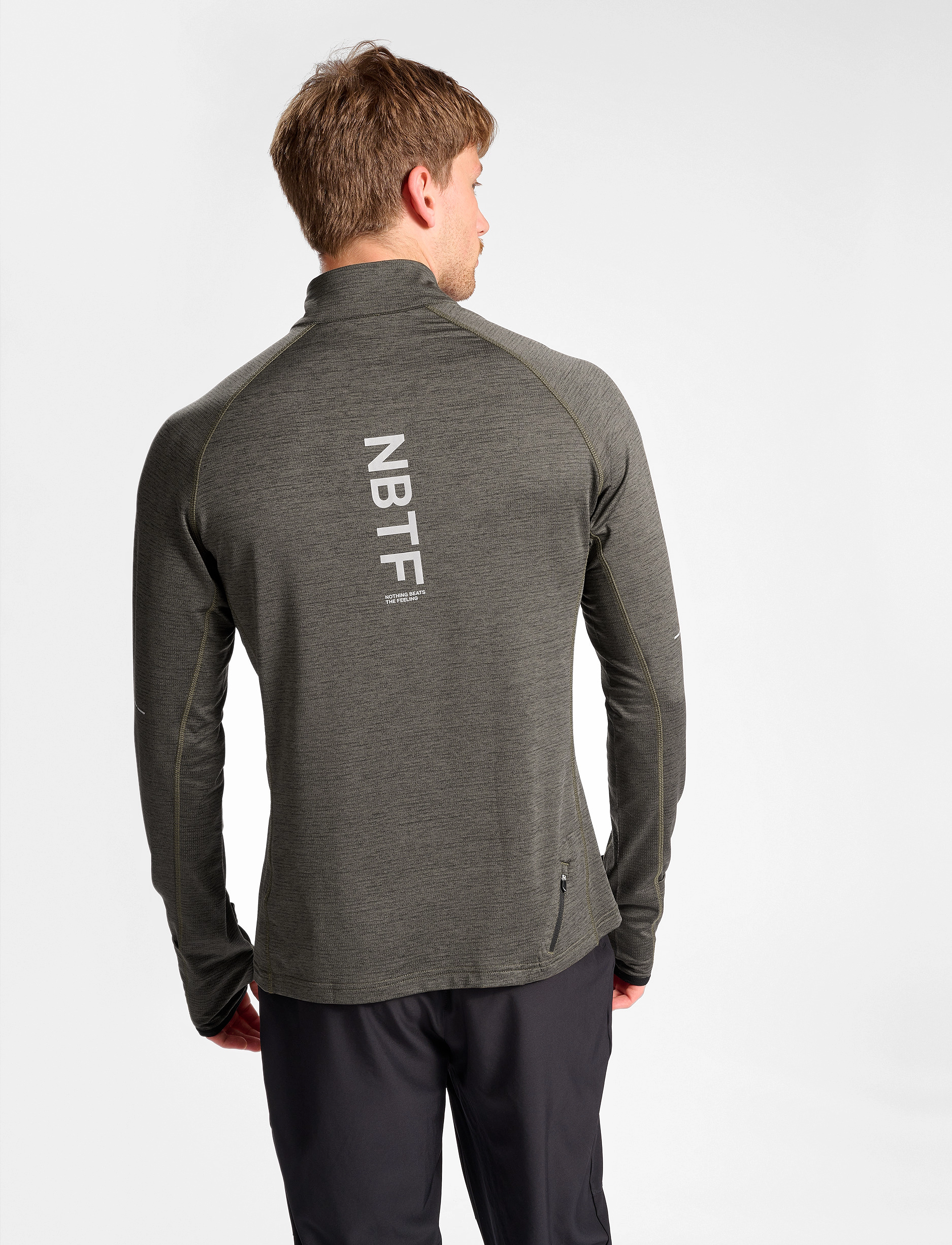 Newline - nwlPACE HALF ZIP - beluga melange - 4