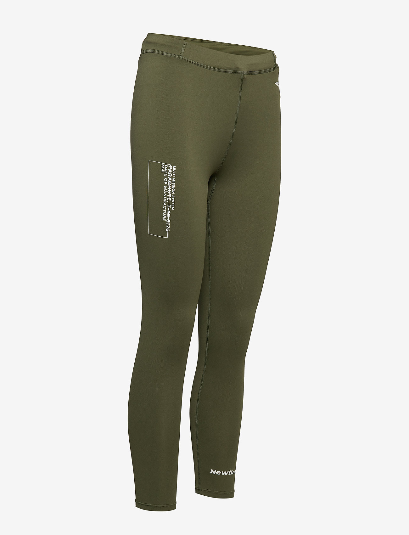Newline - BLACK 7/8 TIGHTS - para green - 2