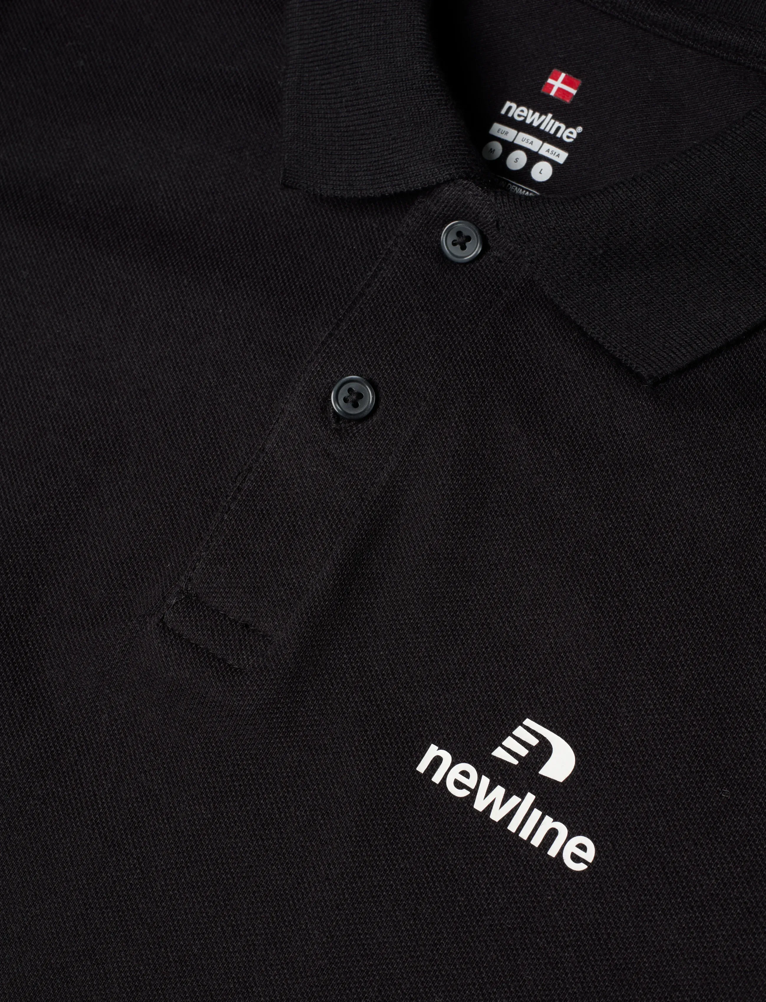 Newline - nwlLEA COTTON POLO MEN - toppar & t-shirts - black - 2