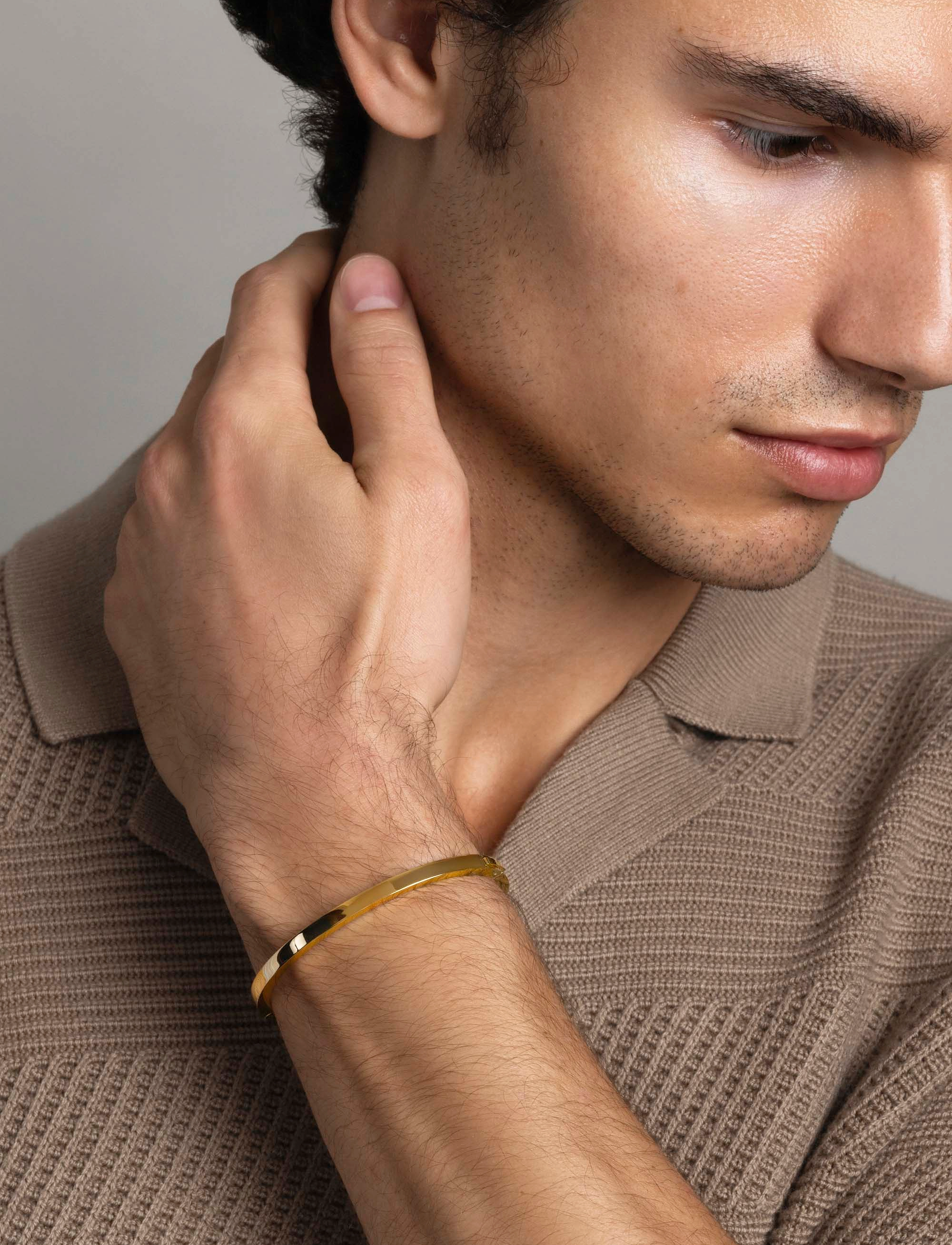 Nialaya Bracelet, M 17 cm, Jewellery, Gold - Bracelets, Männerswear