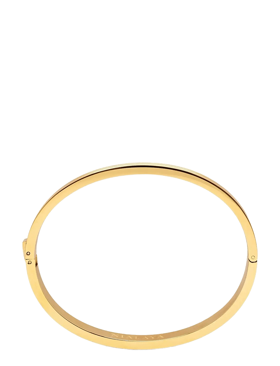 Nialaya - Men's Gold Gentleman Bangle - käevõrud - gold - 3
