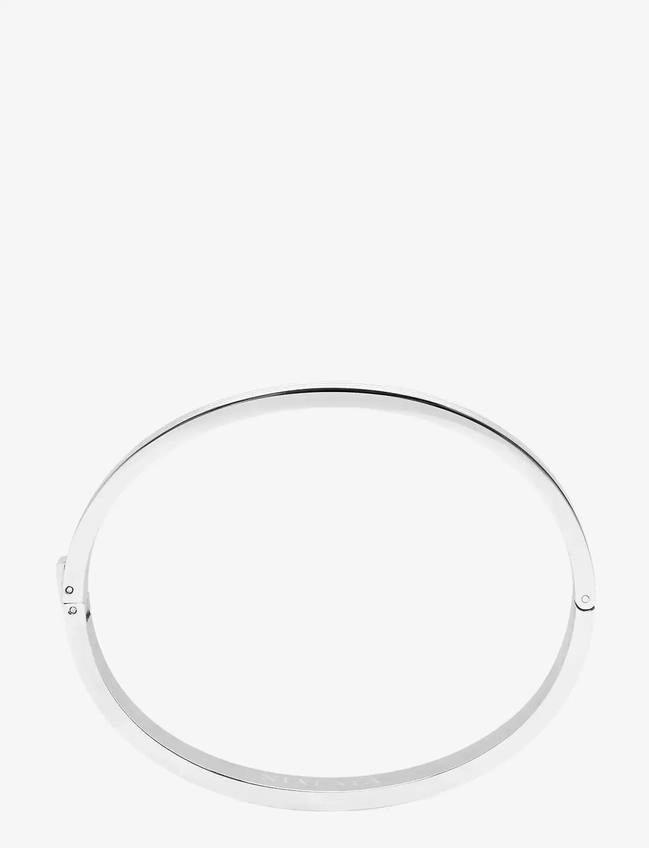 Nialaya - Men's Silver Gentleman Bangle - käevõrud - silver - 3